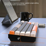 ZIYOU LANG K68 68 Tasten Bluetooth Kabellose Dual-Mode Mechanische Tastatur, Stil:, Version mit roter Welle (Glänzend), Version mit grüner Welle (Grau), Version mit roter Welle (Grau)