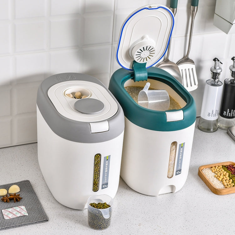 Versiegelter feuchtigkeits- und staubdichter Reiskübel für die Küche, Rot 10 kg, Rot 5 kg, Grau 10 kg, Grau 5 kg, Blau 10 kg, Blau 5 kg, Grün 10 kg, Grün 5 kg