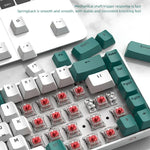ZIYOU LANG T8 68 Tasten RGB Gaming Mechanische Tastatur, Kabellänge: 1,5m, Stil:, T8 Micro Light Version Grüner Schaft