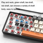 ZIYOU LANG T8 68 Tasten RGB Gaming Mechanische Tastatur, Kabellänge: 1,5m, Stil:, T8 Micro Light Version Grüner Schaft