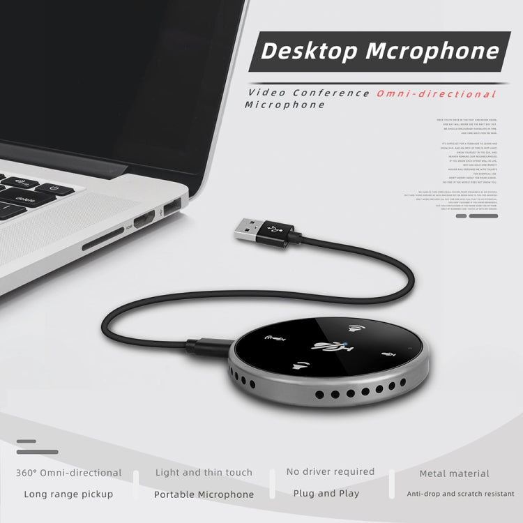 Q5 Videokonferenz Geräuschunterdrückendes Desktop-Audio-Mikrofon