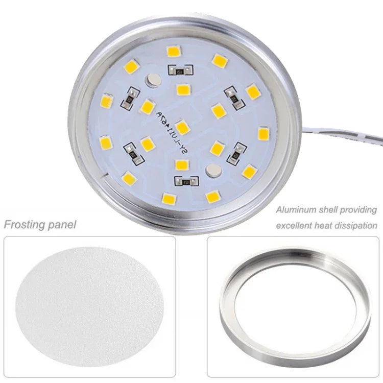 2 Stück 2W DC12V 18LED Schrankleuchten Vitrinenbeleuchtung, Spezifikation: 2510 Anschluss – Seitlicher Ausgang, 2510 Anschluss – Unterer Ausgang, DuPont Anschluss – Seitlicher Ausgang, DuPont Anschluss – Unterer Ausgang