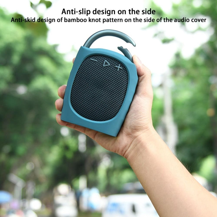 Für JBL Clip 4 Bluetooth-Lautsprecher Silikonhülle Schutzabdeckung mit Riemen, Stil 2 (Schwarz), Stil 2 (Blau), Stil 2 (Grün), Stil 2 (Pink)