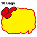 10 Taschen 25x19cm Explosions-Aufkleber Produkt-Preisschild Supermarkt-Preisetikett, WM-001, WM-002, WM-003, WM-005, WM-006, WM-007, WM-008, WM-009, WM-010, WM-011, WM-012, WM-013, XD-511, XD-520, XD-532, XD-537, XD-541, XD-559