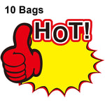 10 Beutel 21x15cm Explosion Aufkleber Produktpreisschild Supermarkt Preisetikett, WM201, WM202, WM203, WM205, WM206, WM207, WM208, WM209, WM210, WM211, WM212, WM213