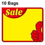 10 Beutel 21x15cm Explosion Aufkleber Produktpreisschild Supermarkt Preisetikett, WM201, WM202, WM203, WM205, WM206, WM207, WM208, WM209, WM210, WM211, WM212, WM213