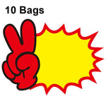 10 Tüten 18x14cm Explosion Aufkleber Produkt Preisschild Supermarkt Preisetikett, WM-101, WM-102, WM-103, WM-105, WM-106, WM-107, WM-108, WM-109, WM-10, WM-111, WM-12, WM-113, XD-028, XD-022, XD-009, XD-047, XD-051, XD-069