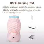 L-0 Cartoon Schnecke Stifthalter USB Wiederaufladbare LED Weiche Augenschutz Schreibtischlampe