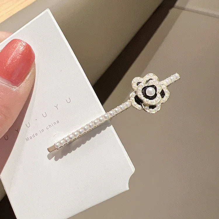 Strass-Haarspangen für Damen, Ponyfrisuren, verschiedene Designs: 293 Bergkamelienblume, 371 Fächer, 380 Perle