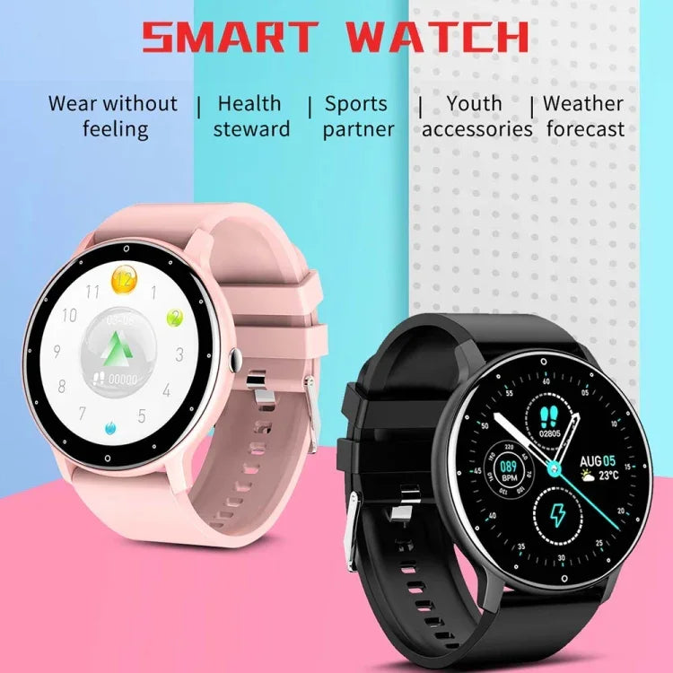 BW0223 Smartwatch mit Bluetooth-Funktion und Herzfrequenz-/Blutsauerstoff-/Blutdruckmessung, Silikon Schwarz, Silikon Blau, Silikon Rosa, Silikon Beige, Mesh Schwarz, Mesh Rosa, Mesh Blau