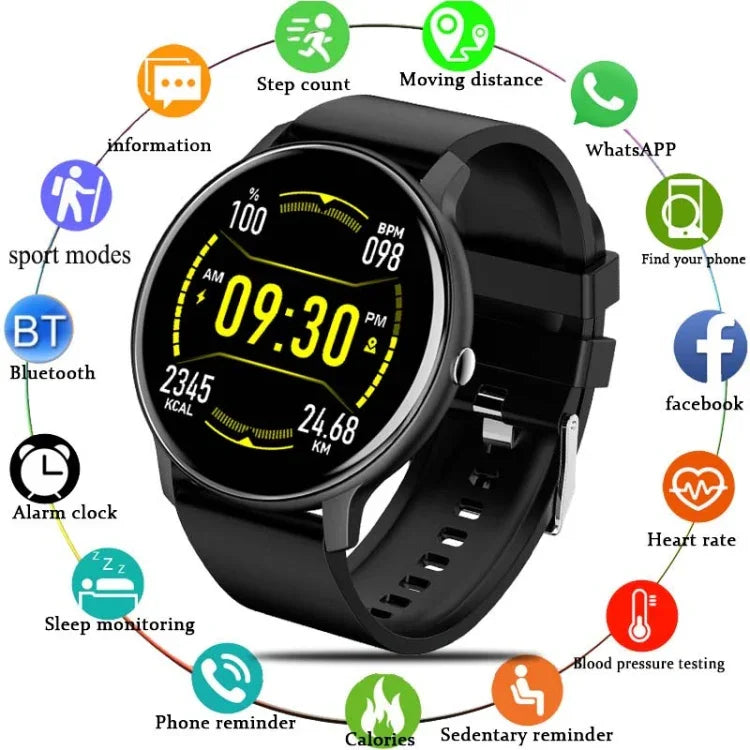 BW0223 Smartwatch mit Bluetooth-Funktion und Herzfrequenz-/Blutsauerstoff-/Blutdruckmessung, Silikon Schwarz, Silikon Blau, Silikon Rosa, Silikon Beige, Mesh Schwarz, Mesh Rosa, Mesh Blau