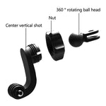 2 Stück ST-06 Basis-Gurtbefestigungs-Oberflächenschnalle für GoPro Hero11 Black / HERO10 Black /9 Black /8 Black /7 /6 /5 /5 Session /4 Session /4 /3+ /3 /2 /1, DJI Osmo Action und andere Action-Kameras, Zentrierter Aufnahmeadapter (2 Stück)