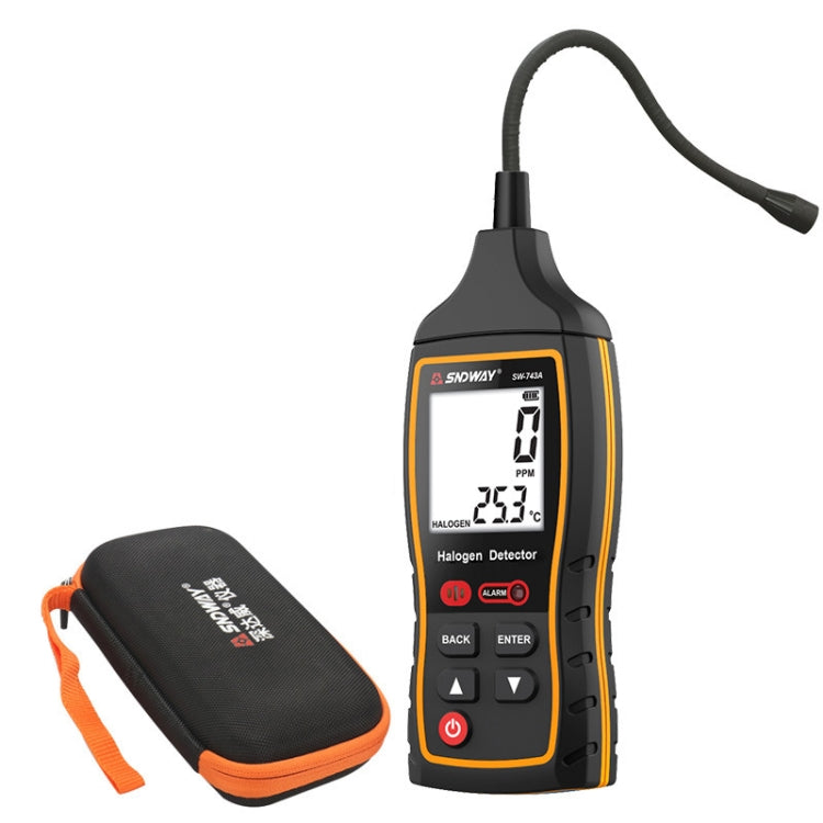 SNDWAY SW743A Halogengas-Detektor Automobil Elektronischer Klimaanlagen-Kältemittel Freon Wartungs-Leckdetektor, SW743A