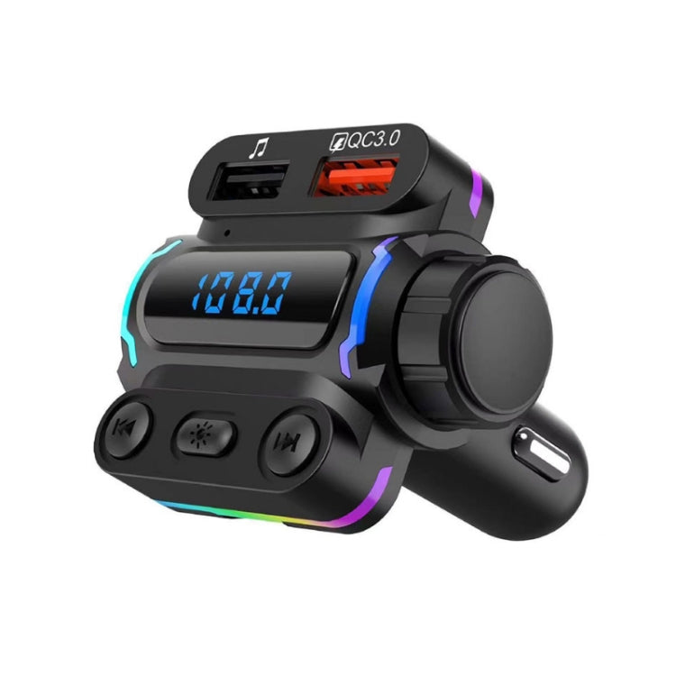 P7 PD20W QC3.0 Dual Fast Charging Car MP3 Player FM Transmitter, P7