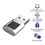 TRU8 Mini USB Fingerabdruckleser-Modul für Windows 11 10 Hello Dongle, TRU8