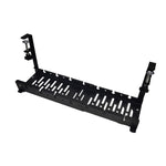 Dehnbares Kabelmanagement-Fach unter dem Schreibtisch, Kabel-Organizer aus Kohlenstoffstahl, Kabelaufbewahrungsregal, dehnbar Schwarz, dehnbar 30,5-55CM