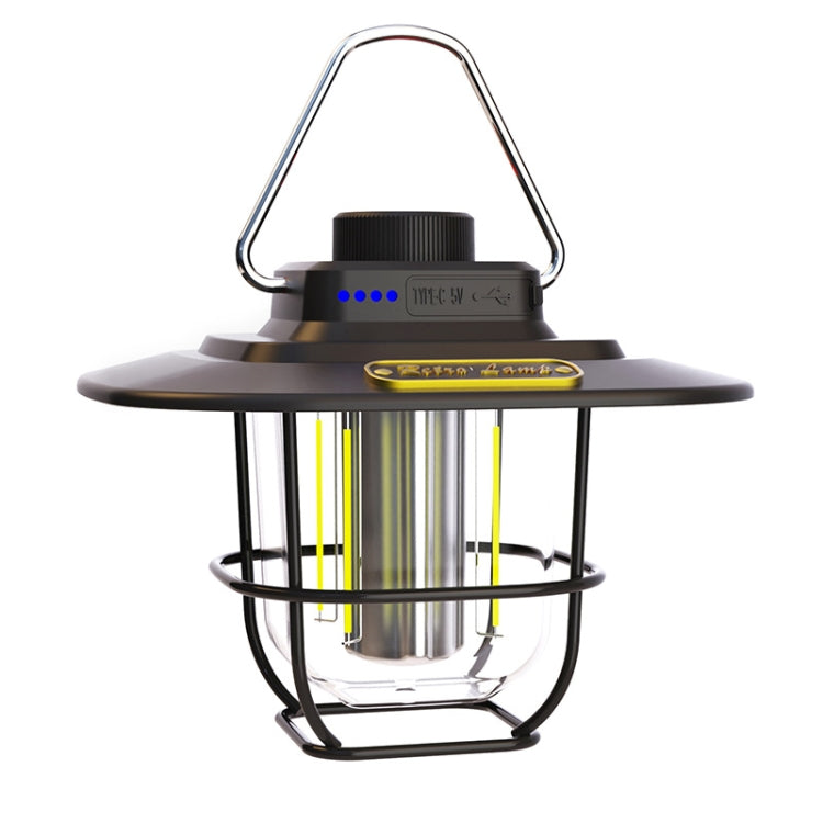 LY02 LED Retro Laterne Hand Zeltlampe USB-Lade-Campinglicht, LY02 Weiß, LY02 Schwarz, LY02 Grün