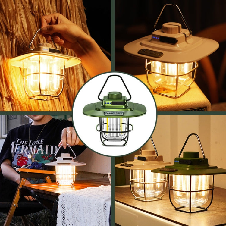 LY02 LED Retro Laterne Hand Zeltlampe USB-Lade-Campinglicht, LY02 Weiß, LY02 Schwarz, LY02 Grün