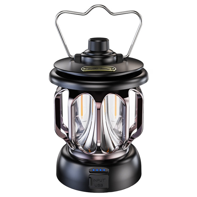 LH-B46 LED Retro Zeltlampe Praktisches USB-Laden Campinglampe, LH-B46 Schwarz, LH-B46 Weiß, LH-B46 Grün