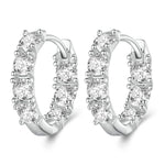 Sterlingsilber S925 Zirkonia Knospenblumen Ohrringe, BSE734