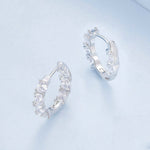 Sterlingsilber S925 Zirkonia Knospenblumen Ohrringe, BSE734