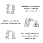 Sterlingsilber S925 Zirkonia Knospenblumen Ohrringe, BSE734