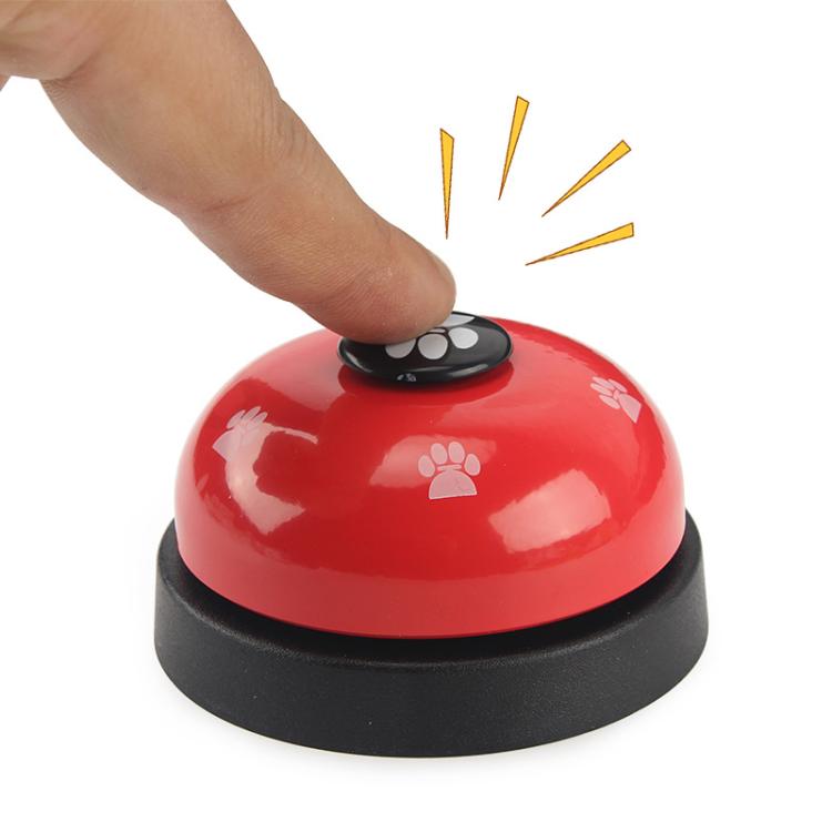 Pet Toy Training Called Dinner Small Bell Footprint Ring Dog Toys, 3pcs Pet Bell Yellow, 3pcs Pet Bell Red, 3pcs Pet Bell Pink, 3pcs Pet Bell White, 3pcs Pet Bell Royal Blue