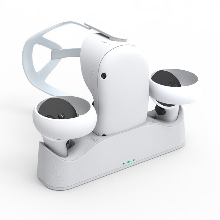JYS OC003 Für Meta Quest 2 VR-Brillen-Griff Magnetfuß-Ladegerät, Magnetfuß-Ladegerät