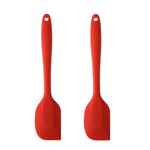2 Stück große integrierte Silikonspatel, Schokoladen-Sahne-Messer, Groß Rot, Groß Pink, Groß Gelb, Groß Blau, Groß Schwarz, Groß Grün, Groß Lila, Groß Orange