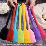 2 Stück große integrierte Silikonspatel, Schokoladen-Sahne-Messer, Groß Rot, Groß Pink, Groß Gelb, Groß Blau, Groß Schwarz, Groß Grün, Groß Lila, Groß Orange