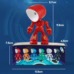 9622 LED Mini Faltbare Cartoon Polizist Nachtlicht Desktop Magnetische Schreibtischlampe, 9622 (Grün), 9622 (Blau), 9622 (Weiß), 9622 (Rot), 9622 (Schwarz), 9622 (Gelb)