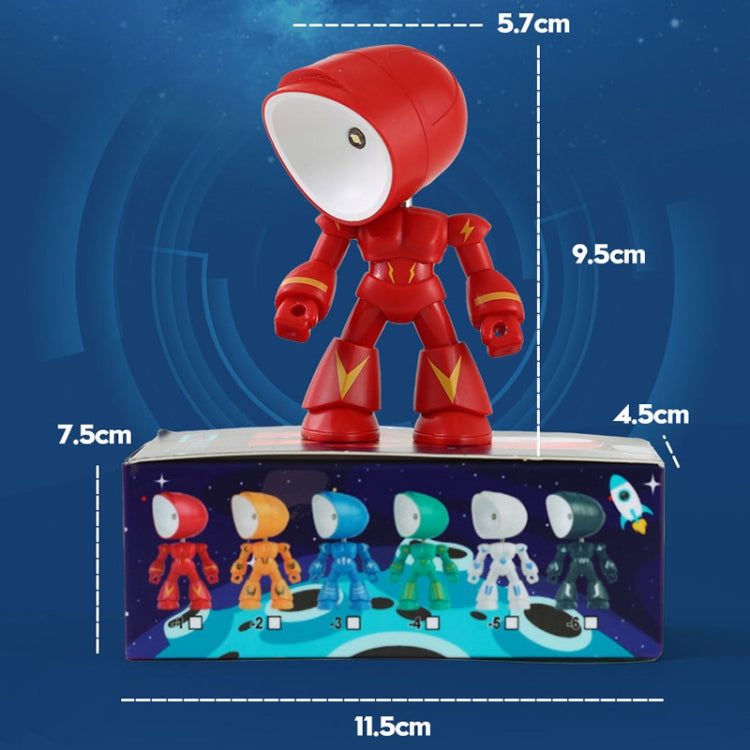 9622 LED Mini Faltbare Cartoon Polizist Nachtlicht Desktop Magnetische Schreibtischlampe, 9622 (Grün), 9622 (Blau), 9622 (Weiß), 9622 (Rot), 9622 (Schwarz), 9622 (Gelb)