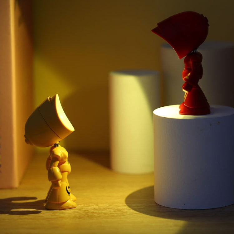9622 LED Mini Faltbare Cartoon Polizist Nachtlicht Desktop Magnetische Schreibtischlampe, 9622 (Grün), 9622 (Blau), 9622 (Weiß), 9622 (Rot), 9622 (Schwarz), 9622 (Gelb)
