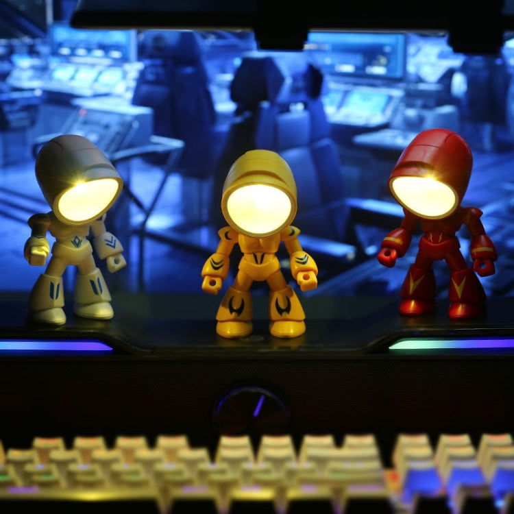 9622 LED Mini Faltbare Cartoon Polizist Nachtlicht Desktop Magnetische Schreibtischlampe, 9622 (Grün), 9622 (Blau), 9622 (Weiß), 9622 (Rot), 9622 (Schwarz), 9622 (Gelb)
