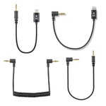 Für Rode Mikrofon YICHUANG Adapter Audiokabel, 3,5mm zu 8-Pin, 3,5mm zu Typ-C, 3,5mm TRS zu TRS, 3,5mm TRS zu TRRS