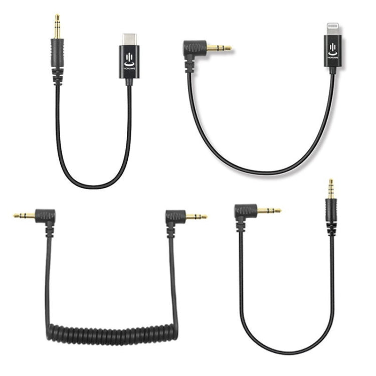Für Rode Mikrofon YICHUANG Adapter Audiokabel, 3,5mm zu 8-Pin, 3,5mm zu Typ-C, 3,5mm TRS zu TRS, 3,5mm TRS zu TRRS