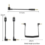 Für Rode Mikrofon YICHUANG Adapter Audiokabel, 3,5mm zu 8-Pin, 3,5mm zu Typ-C, 3,5mm TRS zu TRS, 3,5mm TRS zu TRRS