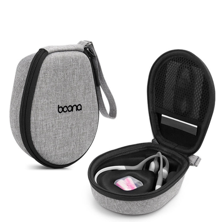Für Aftershokz AS660/AS650 Baona BN-F035 Kopfhörer Anti-Druck und Stoßfest Aufbewahrungstasche, BN-F035 (Grau)