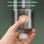 Wandmontierter manueller Flüssigseifenspender für Hotel-Handwäsche, Badezimmer, Waschschaum, 450 ml/Dunkelgrün, 450 ml/Weiß