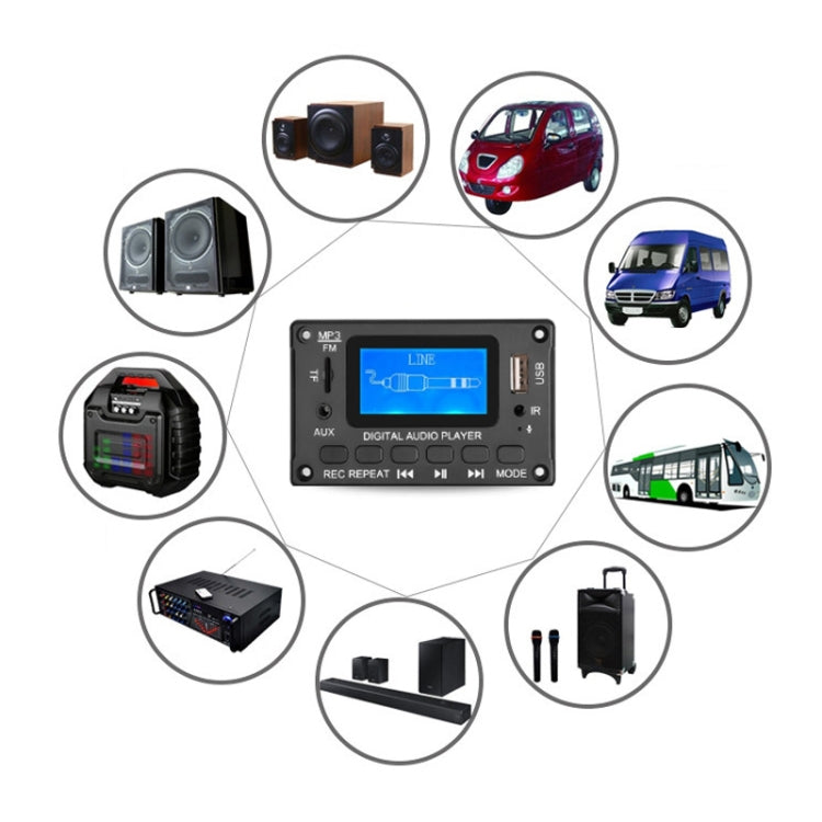 116BT LCD Liedtextanzeige Bluetooth Modul Verstärker MP3 Decoder Board, 116BT