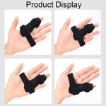 011 Fingergelenkbandage zur Unterstützung bei Fingerluxation, Verstauchung und Sehnenruptur, Schiene 011 (Schwarz)