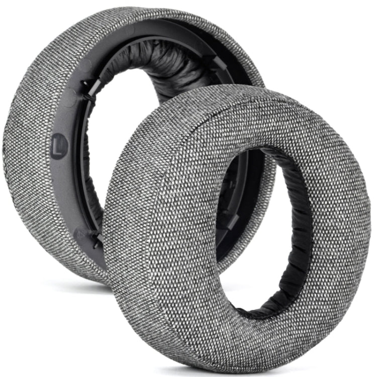 Für Sony PS5 kabellose Pulse 3D 2 Stück Kopfhörer Ersatz-Ohrpolster, Samt, Jute Grau, Fußballnetz