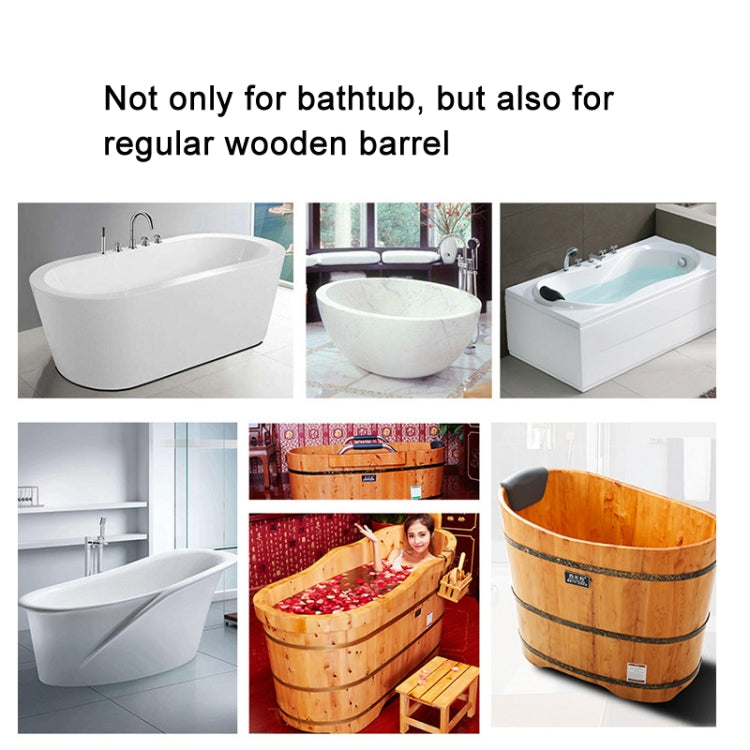 Rutschfestes Badewannenregal aus Bambus, Multifunktionales Badewannenregal, Bambusfarbe, Weiß