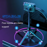 360-Grad Drehbarer Faltbarer Bluetooth Selfie-Stick Live-Ständer, Spezifikation:, P220 TK (Einzelclip), P225 TK (Einzelclip)