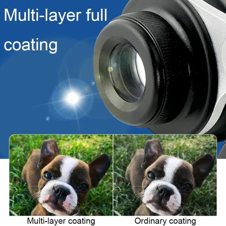 2X/3X Fernglas für Sternenbeobachtung HD Volloptische Linsen Tragbares Teleskop, 2x40, 3x50