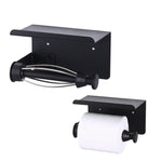 Edelstahl Dämpfender Küchenrollenhalter, bohrfreie Rollenpapier-Aufbewahrungsablage, Stil 2