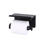 Edelstahl Dämpfender Küchenrollenhalter, bohrfreie Rollenpapier-Aufbewahrungsablage, Stil 2