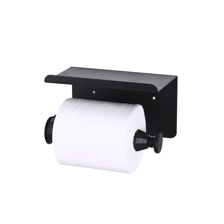 Edelstahl Dämpfender Küchenrollenhalter, bohrfreie Rollenpapier-Aufbewahrungsablage, Stil 2