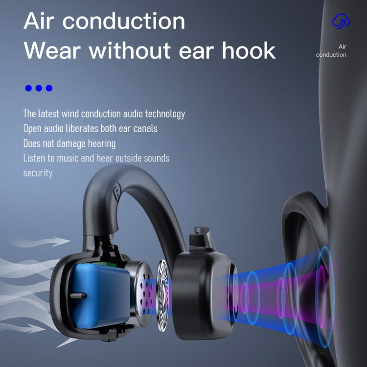 Knochenleitung Konzepte Digitalanzeige Stereo Bluetooth Ohrhörer, Stil:, Einzelnes Ohr, Beide Ohren mit Ladefach
