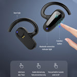 Knochenleitung Konzepte Digitalanzeige Stereo Bluetooth Ohrhörer, Stil:, Einzelnes Ohr, Beide Ohren mit Ladefach